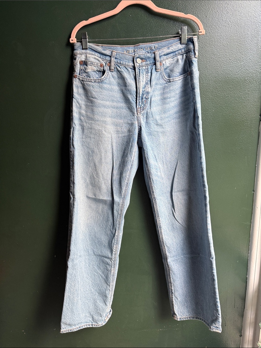 American Eagle Light Blue Straight Leg Jeans